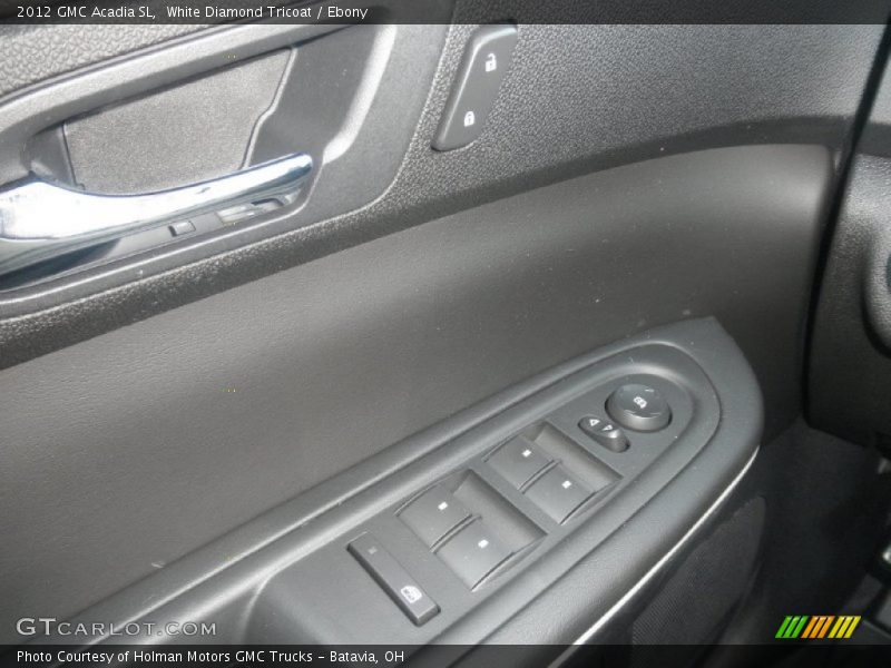 White Diamond Tricoat / Ebony 2012 GMC Acadia SL