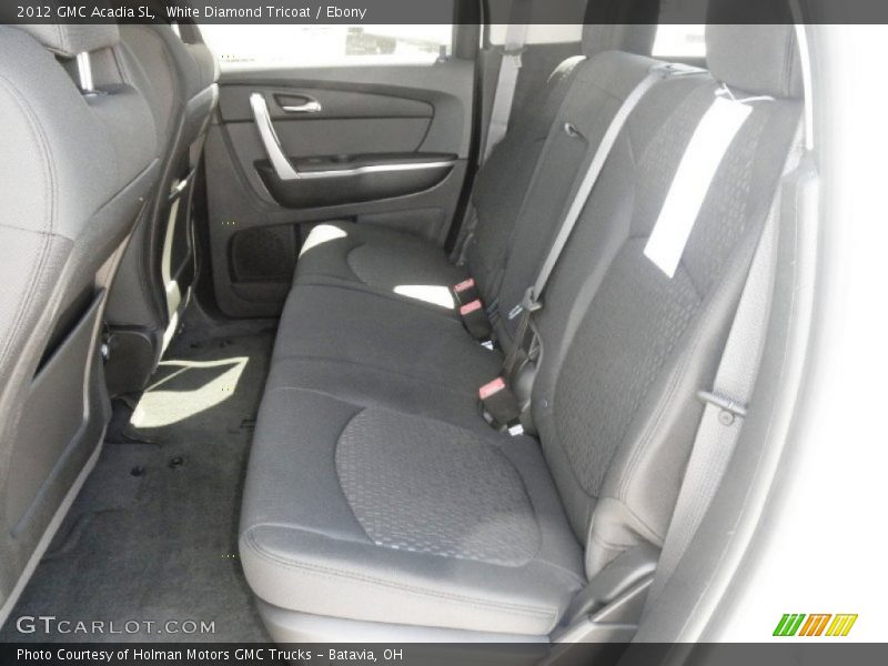 White Diamond Tricoat / Ebony 2012 GMC Acadia SL