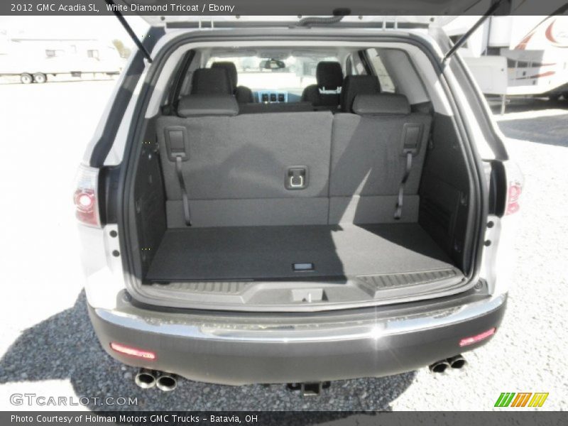 White Diamond Tricoat / Ebony 2012 GMC Acadia SL