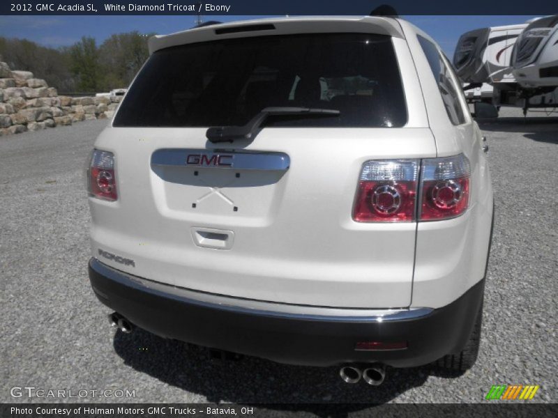 White Diamond Tricoat / Ebony 2012 GMC Acadia SL
