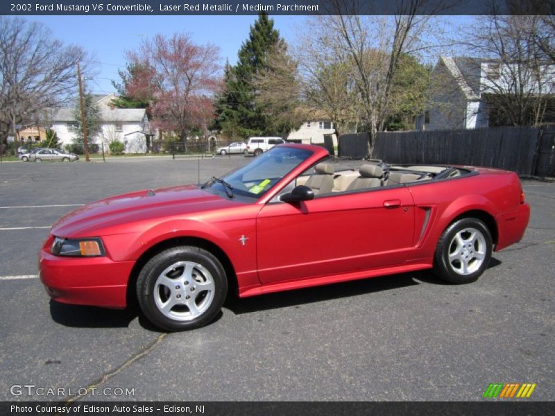  2002 Mustang V6 Convertible Laser Red Metallic