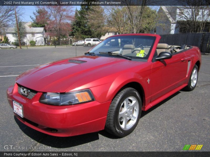 Front 3/4 View of 2002 Mustang V6 Convertible