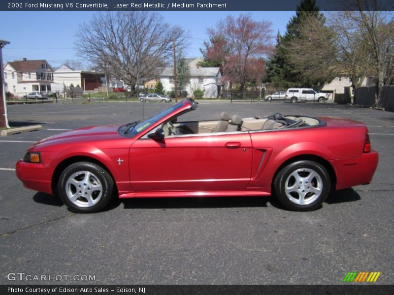  2002 Mustang V6 Convertible Laser Red Metallic