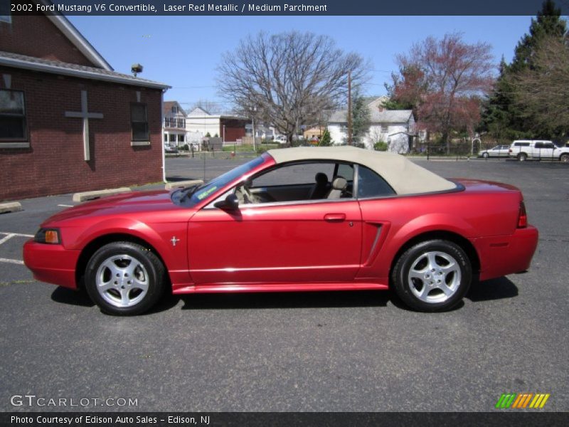  2002 Mustang V6 Convertible Laser Red Metallic