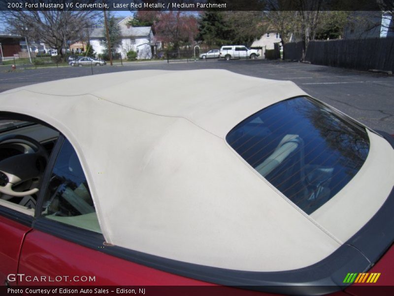 Laser Red Metallic / Medium Parchment 2002 Ford Mustang V6 Convertible