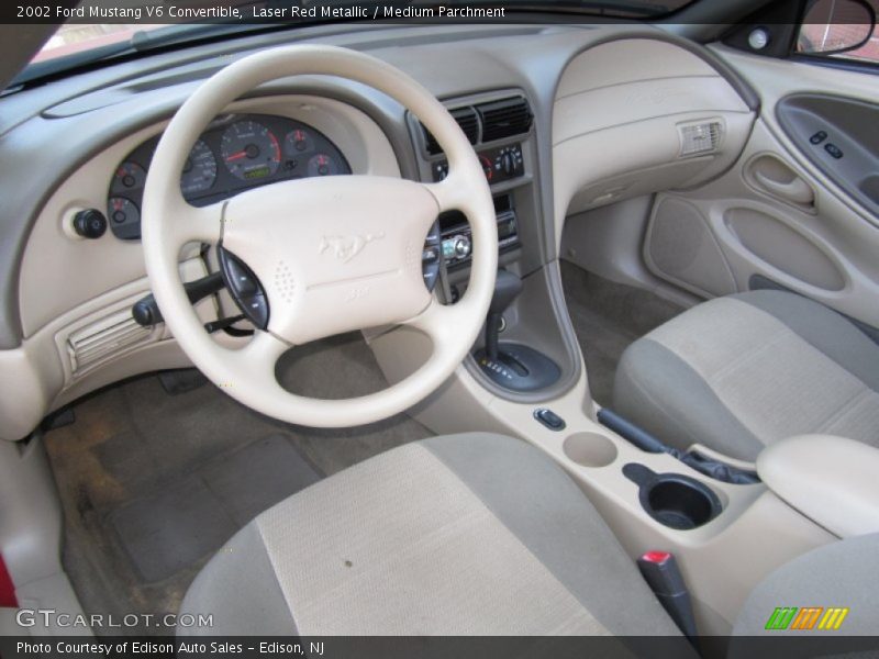 Medium Parchment Interior - 2002 Mustang V6 Convertible 