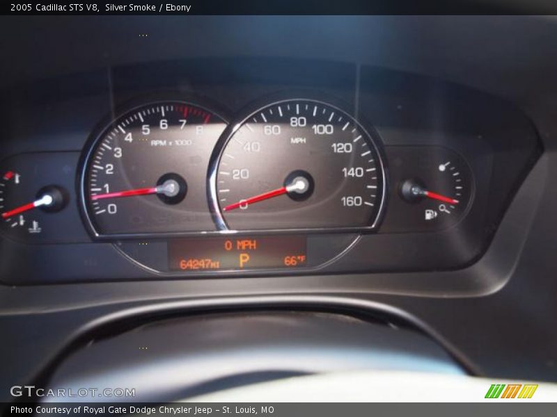 Silver Smoke / Ebony 2005 Cadillac STS V8