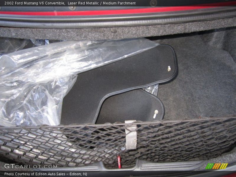 Laser Red Metallic / Medium Parchment 2002 Ford Mustang V6 Convertible