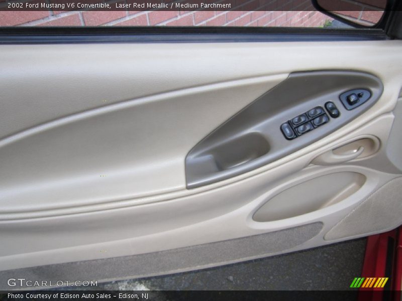 Laser Red Metallic / Medium Parchment 2002 Ford Mustang V6 Convertible