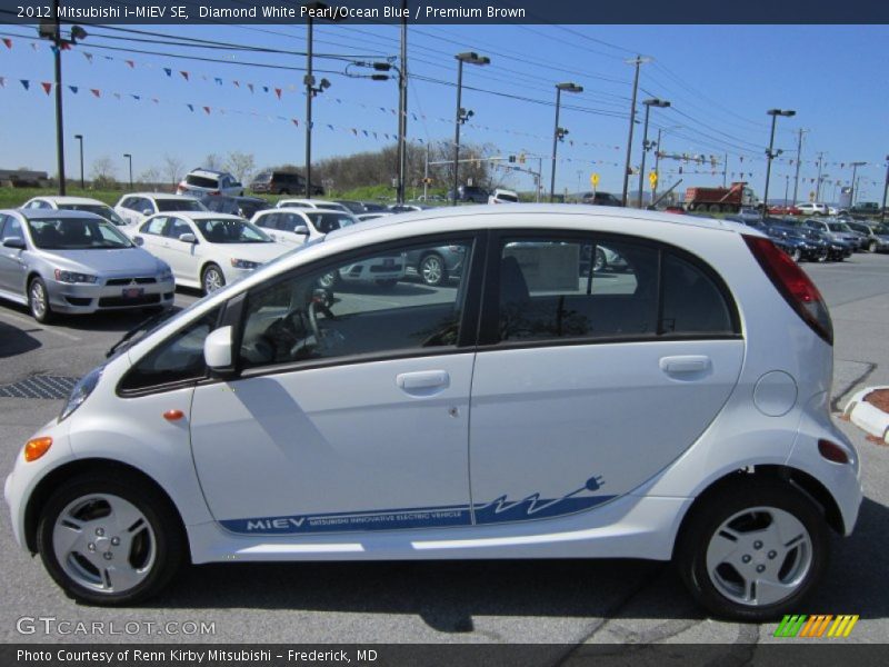  2012 i-MiEV SE Diamond White Pearl/Ocean Blue