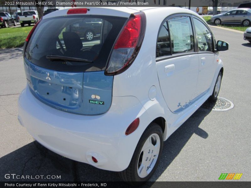  2012 i-MiEV SE Diamond White Pearl/Ocean Blue