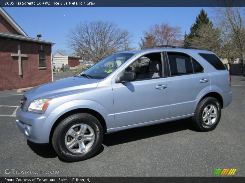 Ice Blue Metallic / Gray 2005 Kia Sorento LX 4WD