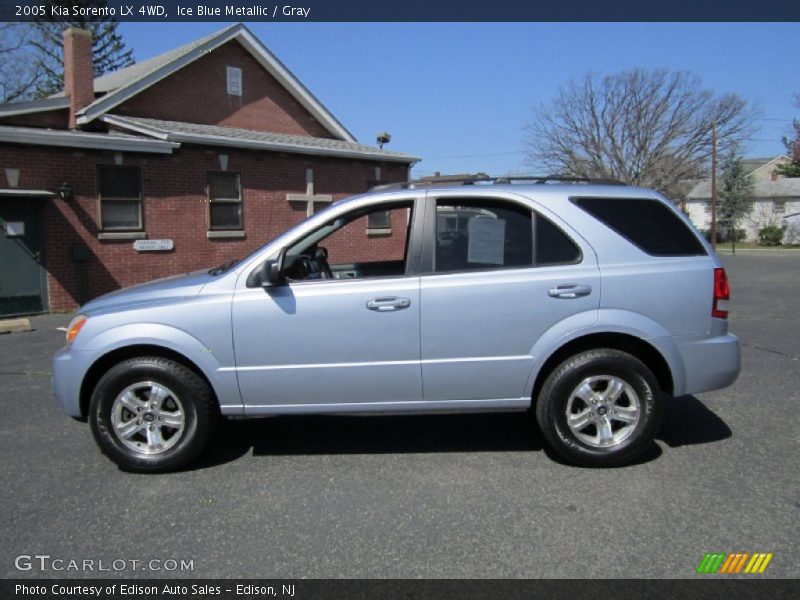 Ice Blue Metallic / Gray 2005 Kia Sorento LX 4WD