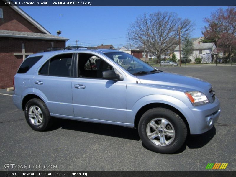 Ice Blue Metallic / Gray 2005 Kia Sorento LX 4WD