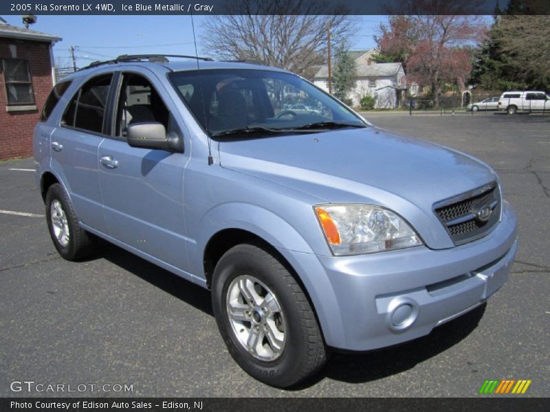 Ice Blue Metallic / Gray 2005 Kia Sorento LX 4WD