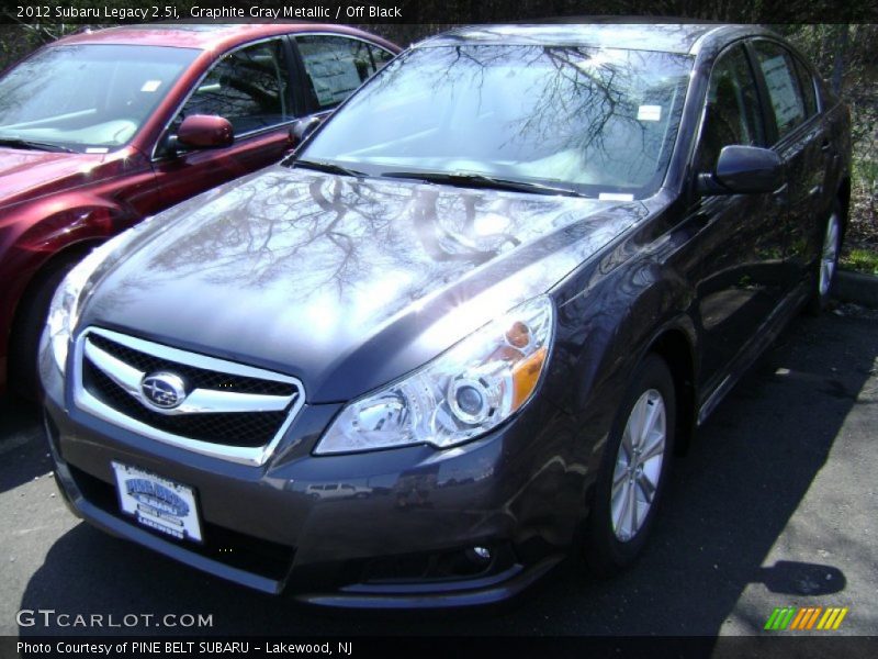 Graphite Gray Metallic / Off Black 2012 Subaru Legacy 2.5i