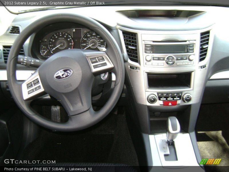 Graphite Gray Metallic / Off Black 2012 Subaru Legacy 2.5i