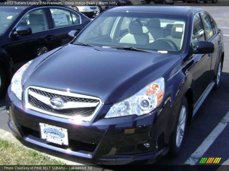 Deep Indigo Pearl / Warm Ivory 2012 Subaru Legacy 2.5i Premium