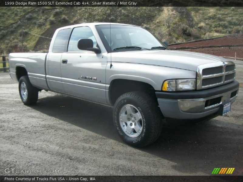 Silver Metallic / Mist Gray 1999 Dodge Ram 1500 SLT Extended Cab 4x4