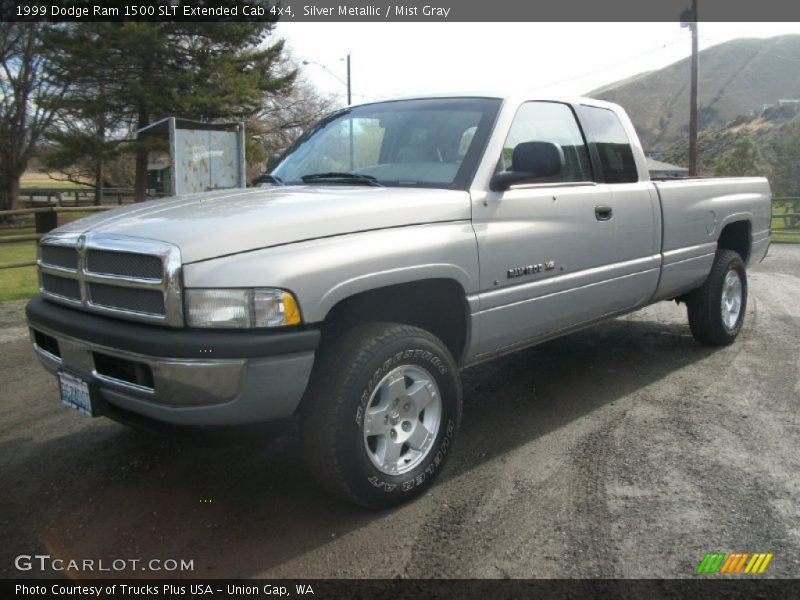 Silver Metallic / Mist Gray 1999 Dodge Ram 1500 SLT Extended Cab 4x4