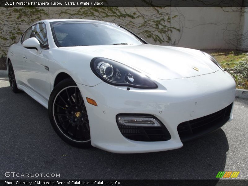 Carrara White / Black 2011 Porsche Panamera Turbo