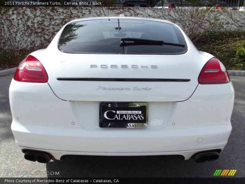 Carrara White / Black 2011 Porsche Panamera Turbo