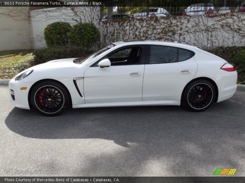 Carrara White / Black 2011 Porsche Panamera Turbo
