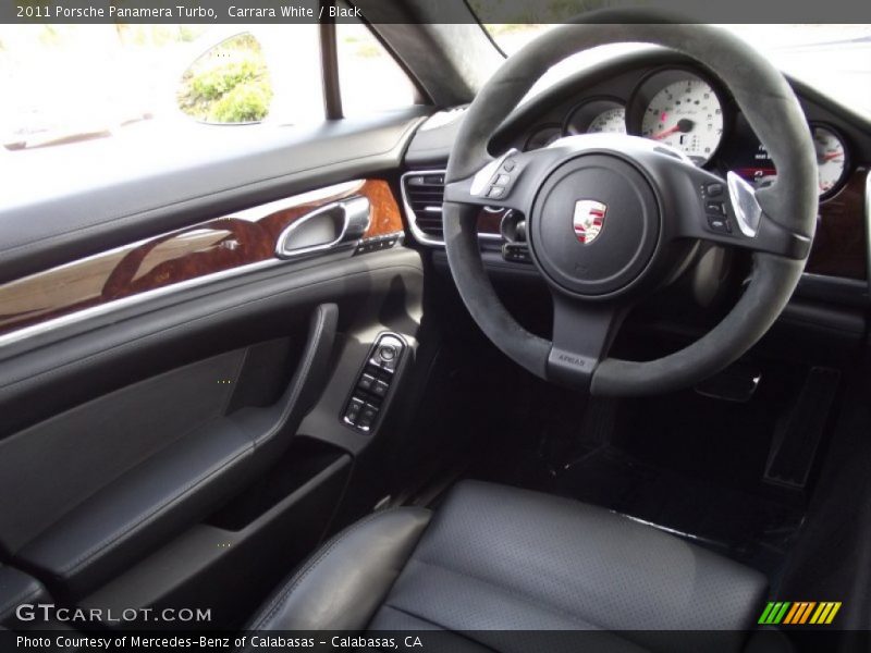 Carrara White / Black 2011 Porsche Panamera Turbo