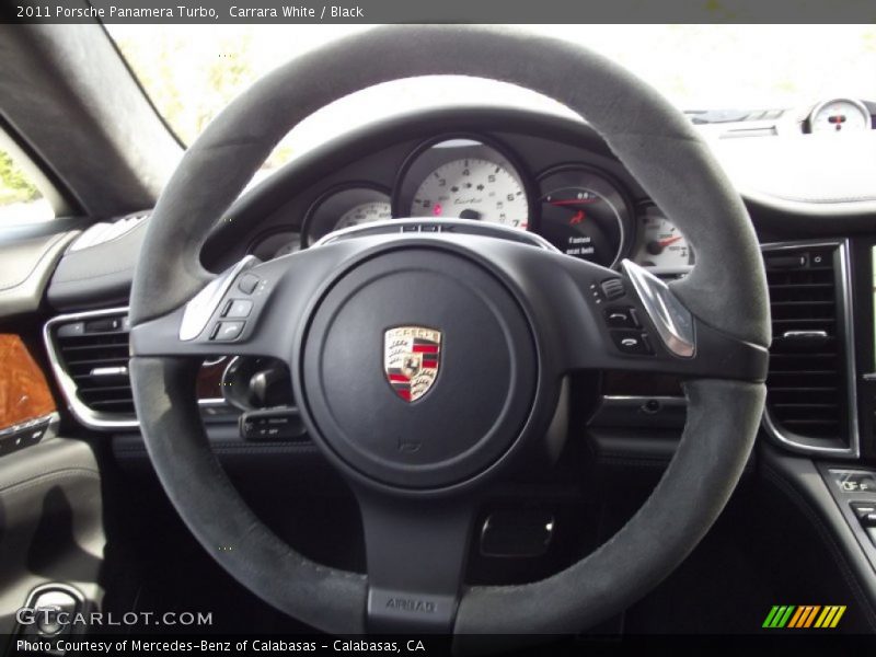 Carrara White / Black 2011 Porsche Panamera Turbo