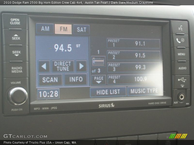 Austin Tan Pearl / Dark Slate/Medium Graystone 2010 Dodge Ram 2500 Big Horn Edition Crew Cab 4x4