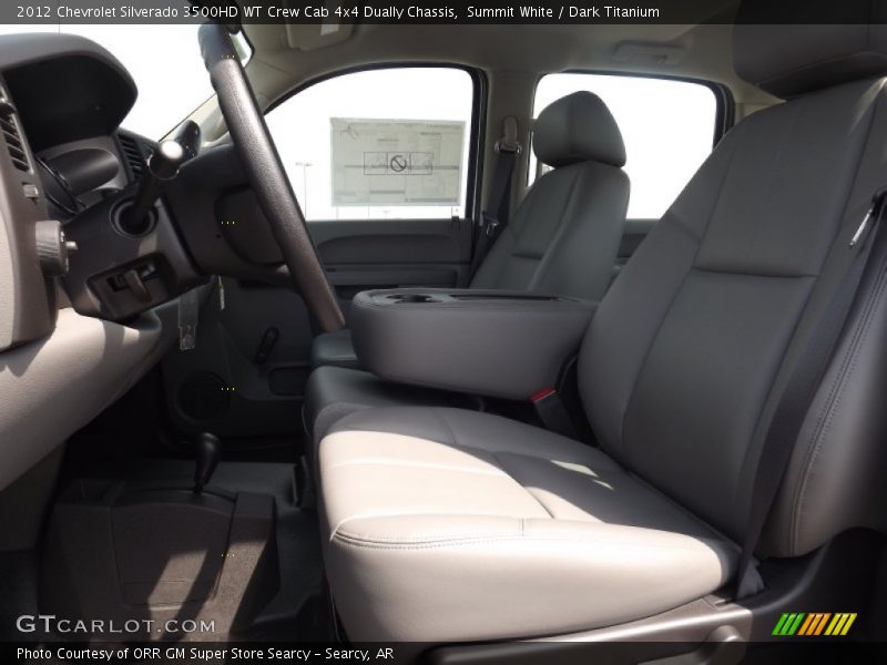 Summit White / Dark Titanium 2012 Chevrolet Silverado 3500HD WT Crew Cab 4x4 Dually Chassis