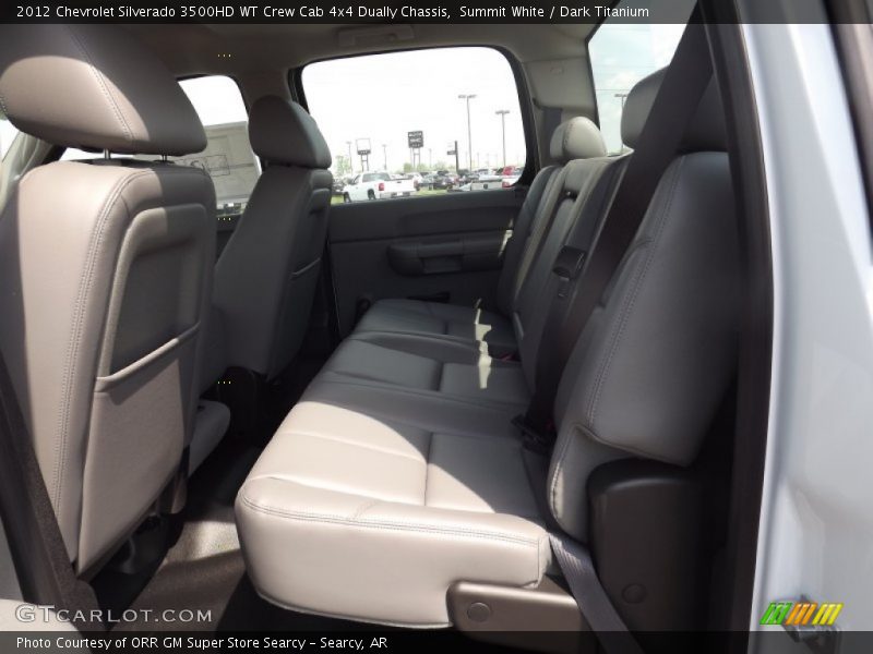 Summit White / Dark Titanium 2012 Chevrolet Silverado 3500HD WT Crew Cab 4x4 Dually Chassis