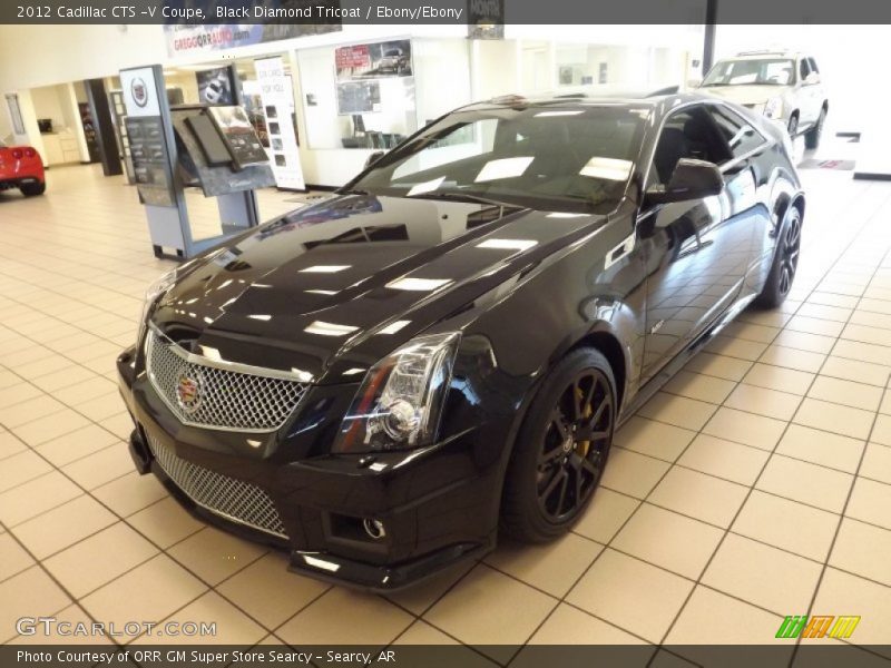 Black Diamond Tricoat / Ebony/Ebony 2012 Cadillac CTS -V Coupe