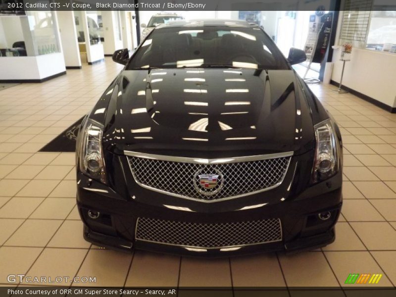 Black Diamond Tricoat / Ebony/Ebony 2012 Cadillac CTS -V Coupe