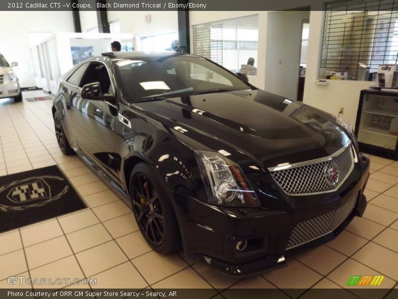 Black Diamond Tricoat / Ebony/Ebony 2012 Cadillac CTS -V Coupe