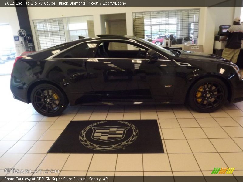 Black Diamond Tricoat / Ebony/Ebony 2012 Cadillac CTS -V Coupe