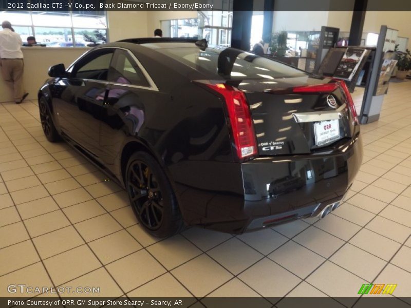 Black Diamond Tricoat / Ebony/Ebony 2012 Cadillac CTS -V Coupe