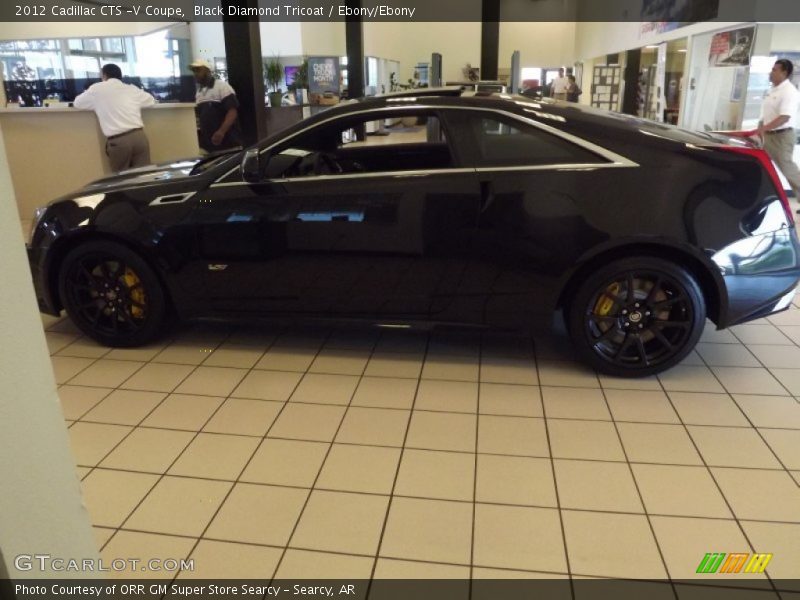 Black Diamond Tricoat / Ebony/Ebony 2012 Cadillac CTS -V Coupe
