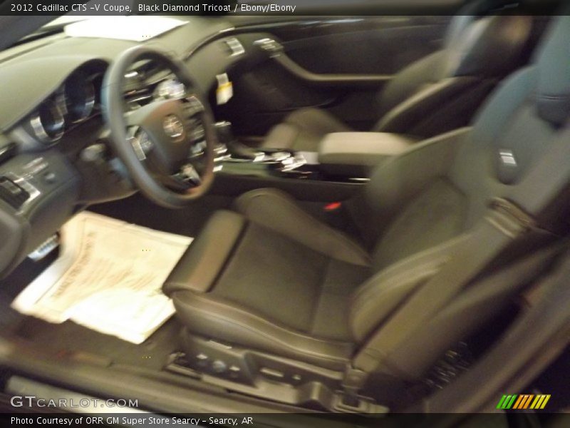 Black Diamond Tricoat / Ebony/Ebony 2012 Cadillac CTS -V Coupe