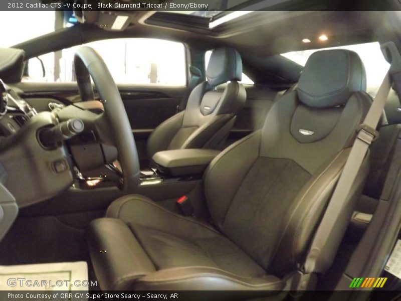 Black Diamond Tricoat / Ebony/Ebony 2012 Cadillac CTS -V Coupe