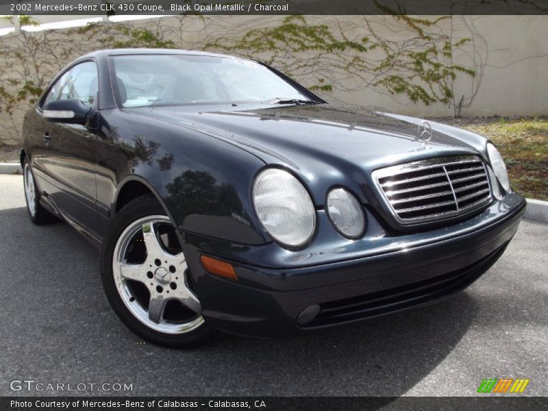 Black Opal Metallic / Charcoal 2002 Mercedes-Benz CLK 430 Coupe