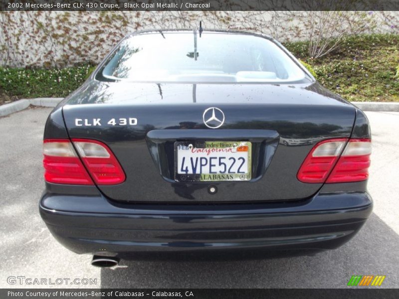 Black Opal Metallic / Charcoal 2002 Mercedes-Benz CLK 430 Coupe