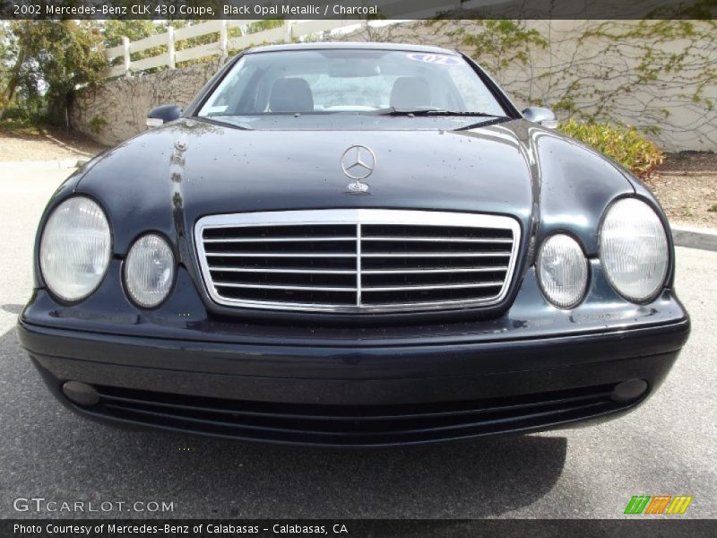 Black Opal Metallic / Charcoal 2002 Mercedes-Benz CLK 430 Coupe