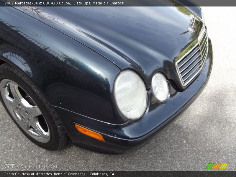 Black Opal Metallic / Charcoal 2002 Mercedes-Benz CLK 430 Coupe