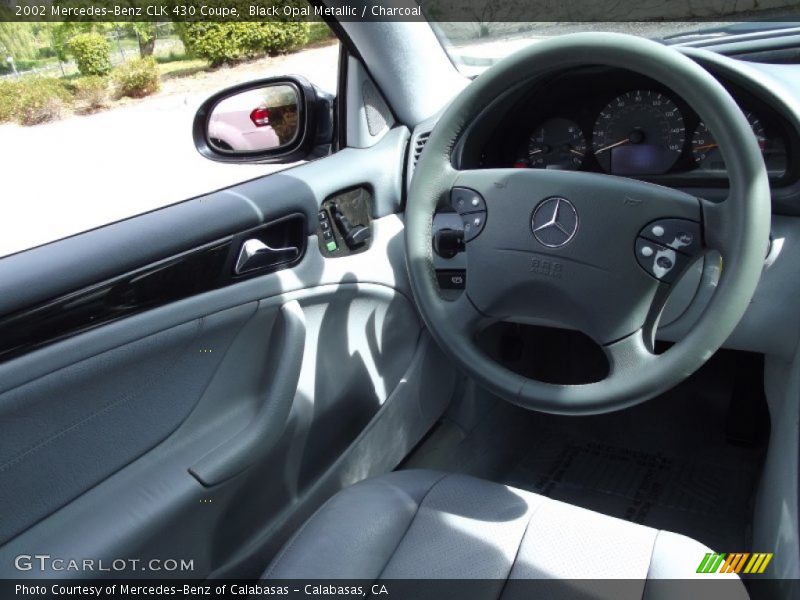 Black Opal Metallic / Charcoal 2002 Mercedes-Benz CLK 430 Coupe