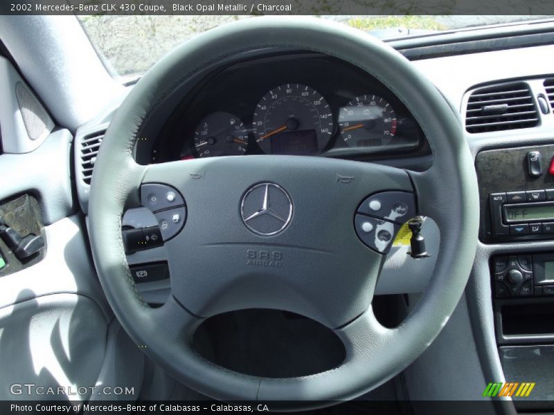 Black Opal Metallic / Charcoal 2002 Mercedes-Benz CLK 430 Coupe