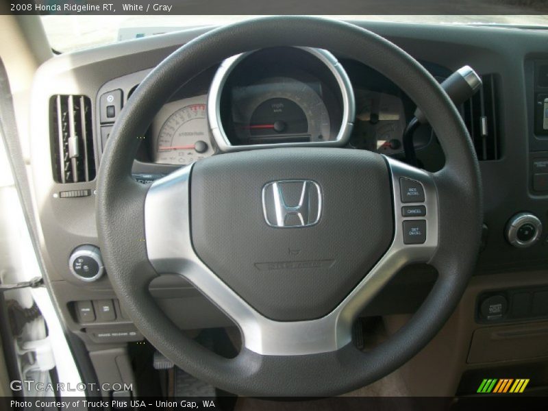 White / Gray 2008 Honda Ridgeline RT