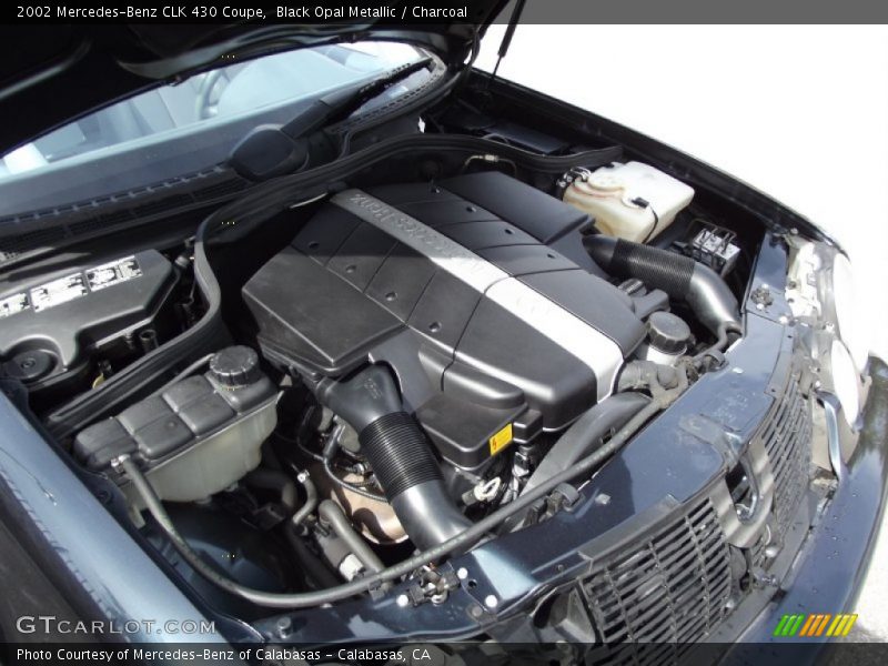 Black Opal Metallic / Charcoal 2002 Mercedes-Benz CLK 430 Coupe