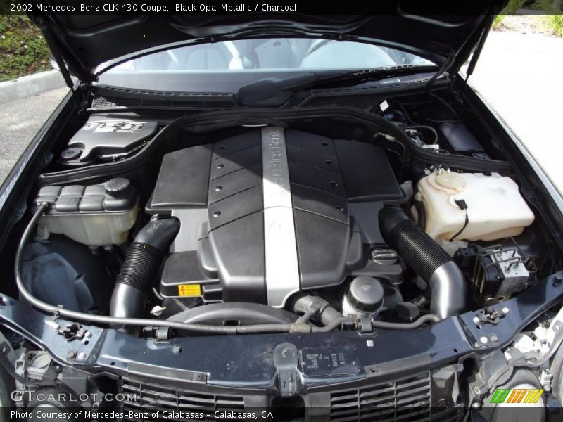 Black Opal Metallic / Charcoal 2002 Mercedes-Benz CLK 430 Coupe