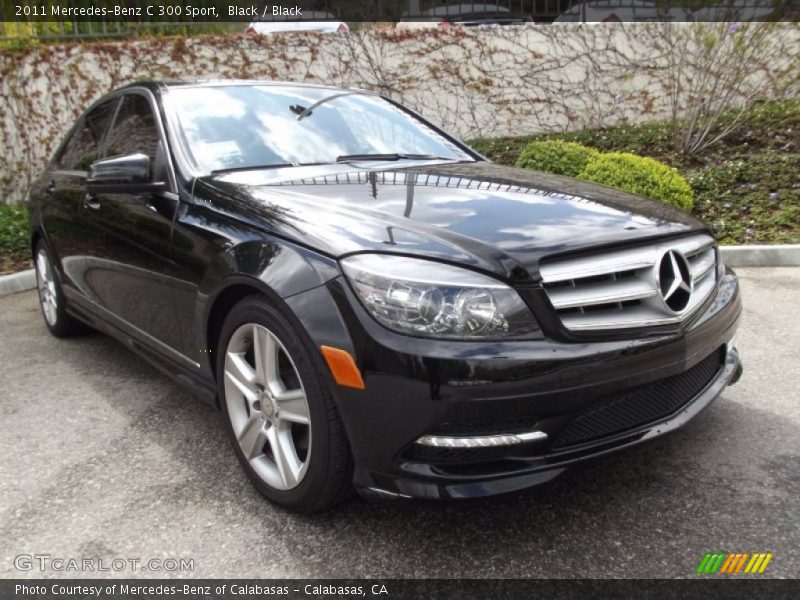 Black / Black 2011 Mercedes-Benz C 300 Sport